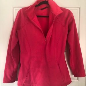 PINK UNDER ARMOUR ATHLETIC QUARTER ZIP